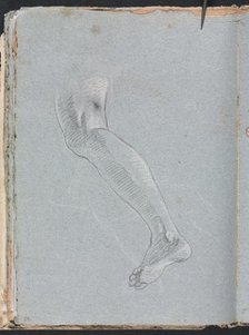 Verona Sketchbook: Left leg (page 28), 1760. Creator: Francesco Lorenzi (Italian, 1723-1787).