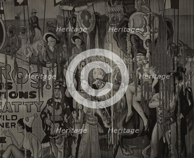 Circus poster. Alabama,  1935-12. Creator: Walker Evans.