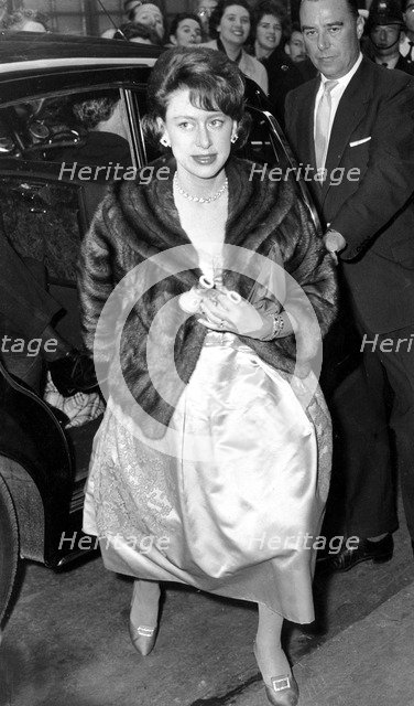Princess Margaret arriving at the Royal Opera House, London, 1961. Artist: Unknown
