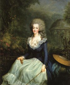 Marié-Antoinette devant le temple de l'Amour. Creator: Gautier Dagoty, Jean-Baptiste André (1740-1786).