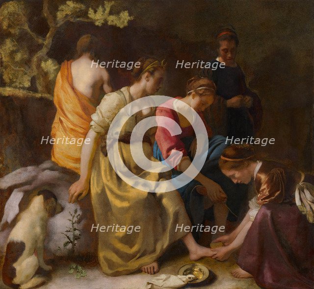 Diana and Her Companions, ca 1654. Artist: Vermeer, Jan (Johannes) (1632-1675)