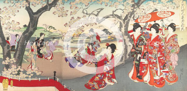 Chiyoda Castle (Album of Women), 1895., 1895. Creator: Chikanobu Yoshu.