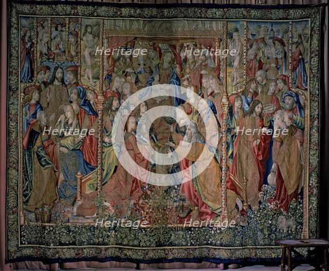  'Episodes from the Life of the Virgin', tapestry documented in 1509. 'The fulfillment of prophec…