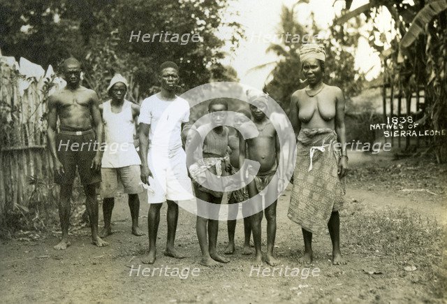 Local people, Sierra Leone, 20th century. Artist: Unknown