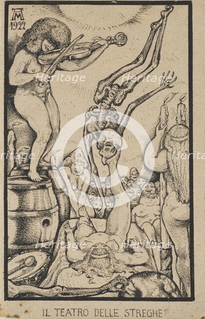 The Witches' Theater, 1922. Creator: Martini, Alberto (1876-1954).