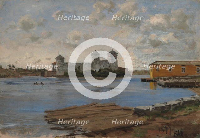 Olavinlinna, 1877. Creator: Elias Muukka.