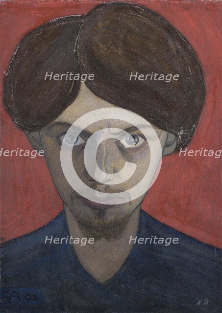 Self-portrait, 1902. Creator: Arosenius; Ivar (1878-1909).
