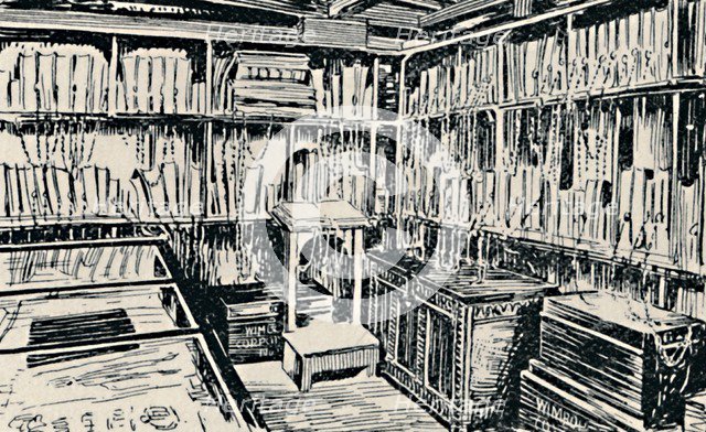 'The Chained Library at Wimborne', 1929. Artist: Unknown.