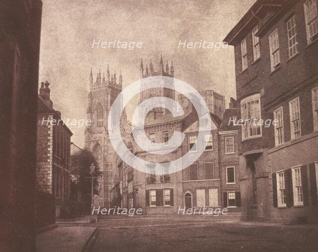 A Scene in York: York Minster from Lop Lane, 1845. Creator: William Henry Fox Talbot.