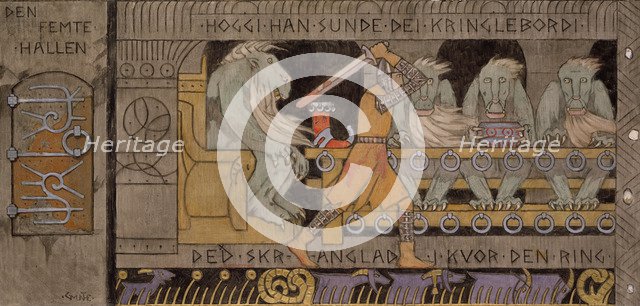 The fifth Hall. Artist: Munthe, Gerhard (1849-1929)