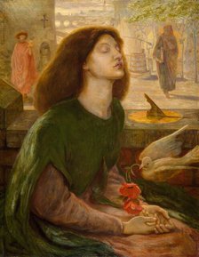 Beata Beatrix, 1877. Creators: Dante Gabriel Rossetti, Ford Madox Brown.