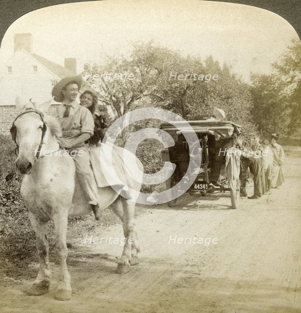 'The Old Time Sparking Plug is the Best After All'.Artist: Underwood & Underwood