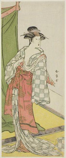 The Actor Segawa Kikunojo as a Courtesan in Summer Attire, early 1780s. Creator: Katsukawa Shunjo.