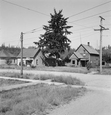 Type of residence, one block off main street,  Tenino, Thurston County, Western Washington, 1939. Creator: Dorothea Lange.