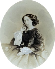 Empress Maria Alexandrovna of Russia, late 1850s.  Artist: Andrei Deniere
