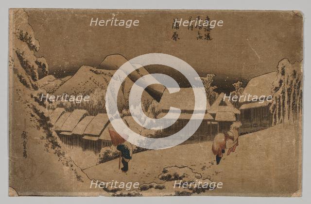 Kambara: Evening Snow, 1797-1858. Creator: Unknown.