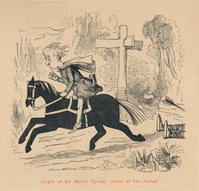 'Flight of Sir Walter Tyrrel. Horse of the Period', c1860, (c1860). Artist: John Leech.
