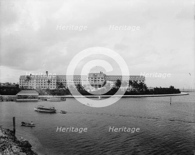 Hotel Royal Palm from the bay, Miami, Fla., between 1880 and 1901. Creator: Unknown.