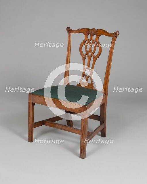 Pair of Side Chairs, 1760/80. Creator: Unknown.