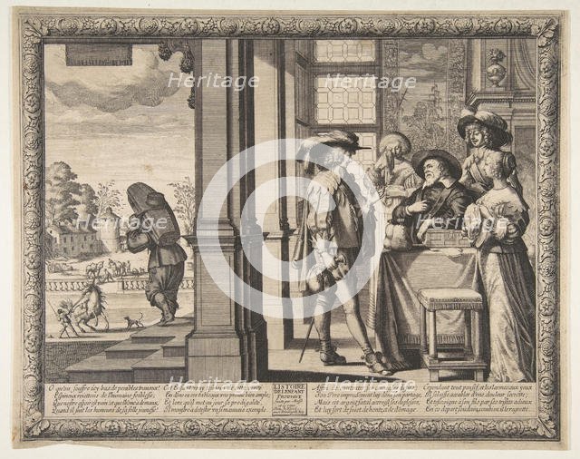 The Prodigal Son Leaves Home, ca. 1636. Creator: Abraham Bosse.