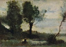 Wood Gatherers, c1865, (1913). Artist: Jean-Baptiste-Camille Corot    