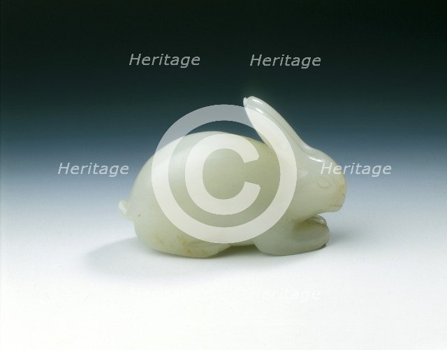 White jade hare, Song dynasty, China, 960-1279. Artist: Unknown