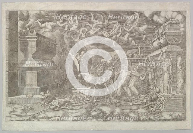 The Vision of Ezekiel, 1554. Creator: Giorgio Ghisi.