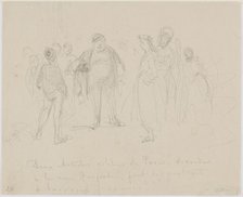 Deux Artistes Célèbres de Paris, 1858. Creator: James Abbott McNeill Whistler.