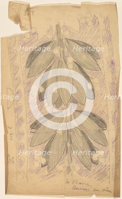 Tracing of a Border Design, 1890/1897. Creator: Charles Sprague Pearce.