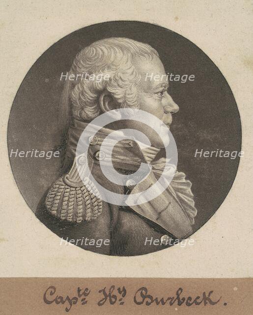 Henry Burbeck, 1806. Creator: Charles Balthazar Julien Févret de Saint-Mémin.