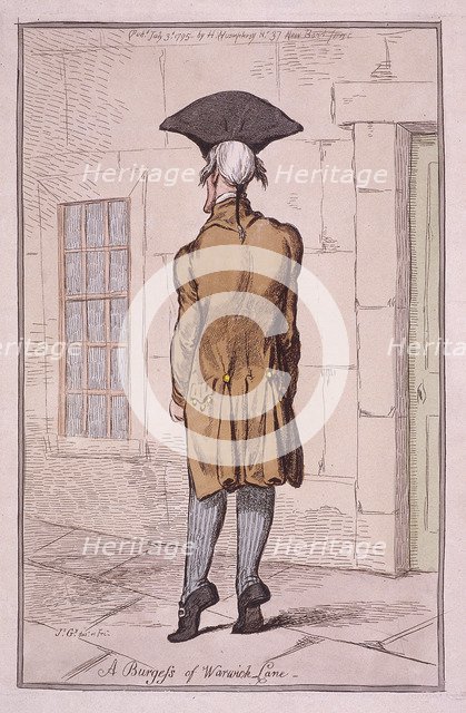 John Burges MD, 1795. Artist: James Gillray