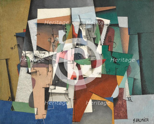 Le Piano, 1920. Creator: Valmier, Georges (1885-1937).