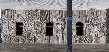 Relief mural by William Mitchell, Bull Yard, Coventry, West Midlands, 2014. Artist: Steven Baker.