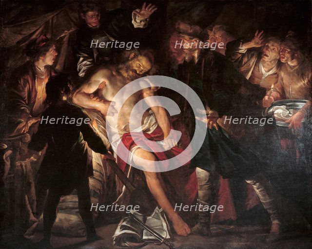 The death of Cato, c. 1640. Artist: Assereto, Gioacchino (1600-1649)