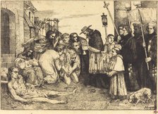 Plague Victims of Rome (Les pestiferes de Rome). Creator: Alphonse Legros.