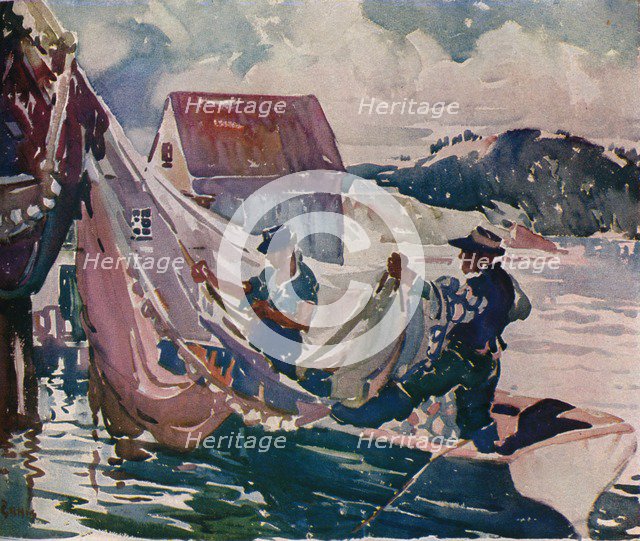 'Winding Nets', c1930. Artist: George Pearse Ennis