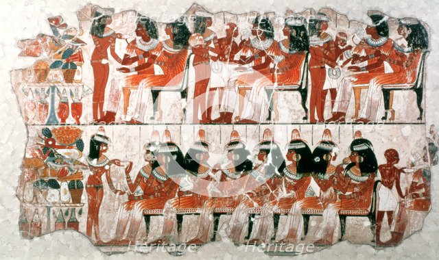 Banquet Scene, 1350 BC. Artist: Unknown