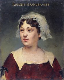 Portrait of Pauline Granger (1833-1913), member of the Comédie-Française, 1883. Creator: Louise Abbema.