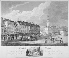 Cornhill, City of London, c1630 (1818). Artist: Bartholomew Howlett