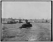 Lackawanna Sta., Hoboken Ferry, between 1890 and 1901. Creator: Unknown.