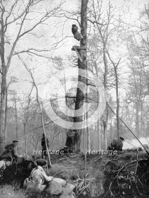 An observation point, 1915. Artist: Unknown