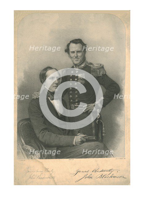 'John Vandersuste; John Blackmore', c1855. Artist: James Henry Lynch.