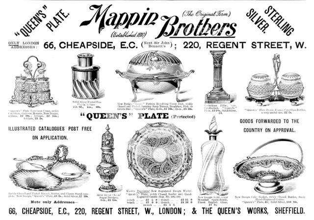 Advertisement for Mappin Brothers, 1898. Creator: Unknown.