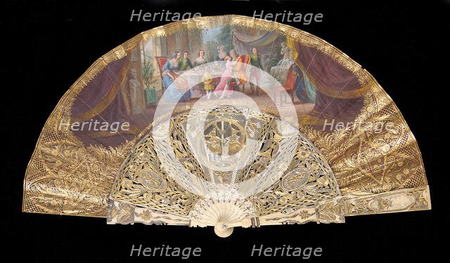 Fan, European, 1855-65. Creator: Unknown.