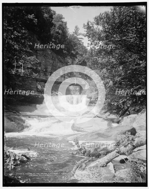 Rapids at the bridge, Kaaterskill Clove, Catskill Mountains, N.Y., (1902?). Creator: Unknown.