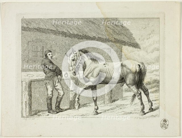 Riding School and Horses, 1806. Creator: Johann Adolph Darnstedt.