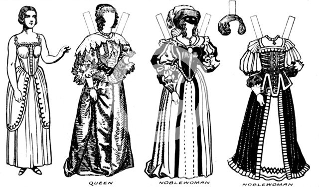 'The Great Gallery of Historic Costume: Some Dresses of Charles The First's Time, c1934. Artist: Unknown.