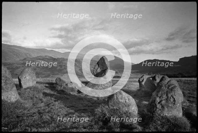 Castlerigg Stone Circle, Keswick, Allerdale, Cumbria, c1955-1980. Creator: Ursula Clark.