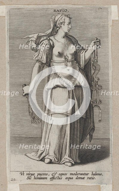 Ratio, from Prosopographia, ca. 1585-90., ca. 1585-90. Creator: Philip Galle.