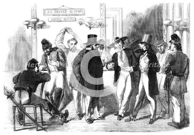 The Slidell and Mason Case argued at the American Bar - from a sketch by our special artist,1862.  Creator: Frank Vizetelly.